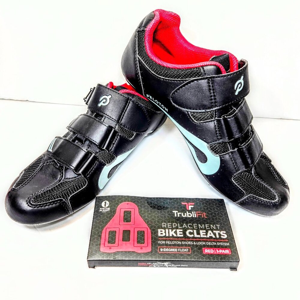 Peloton Indoor Cycling Athletic Shoes EU 41 Women 10 Men Size 8 with New Cleats